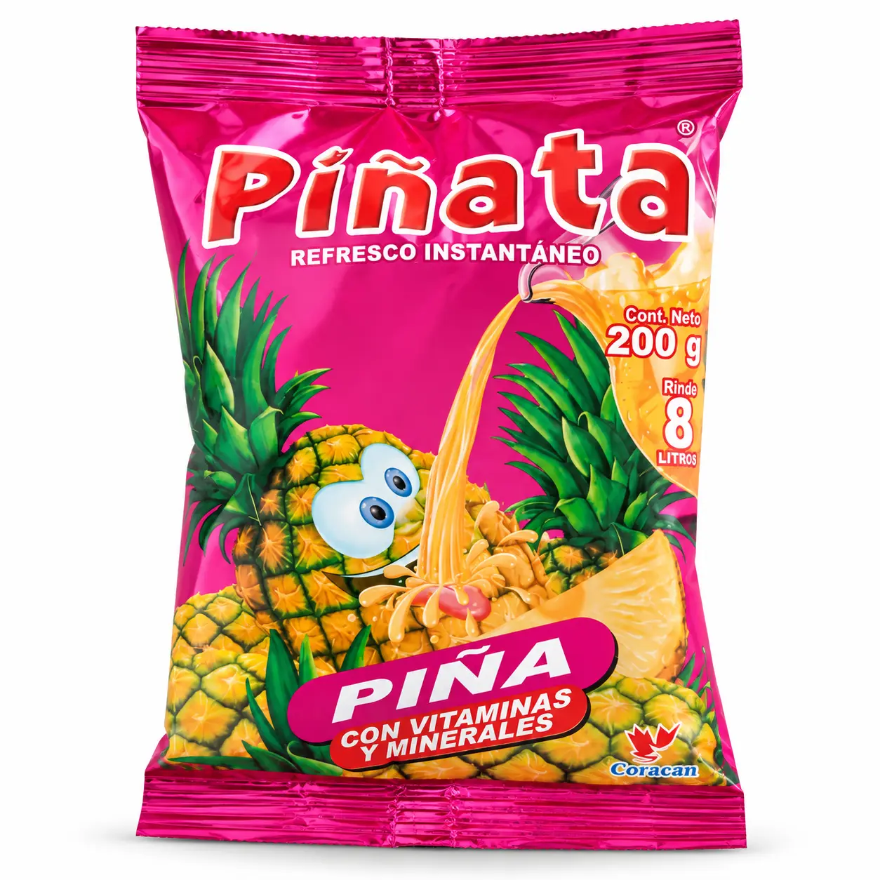 Piñata Refresco Instantáneo Sabor Piña 200 g